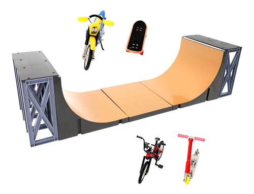 5 Uds Diapasón Rampas De Skate Monopatín Parque Diapasón