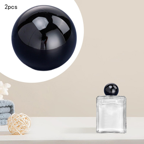 5 Tapas De Botellas De Perfume De Polipropileno Negro