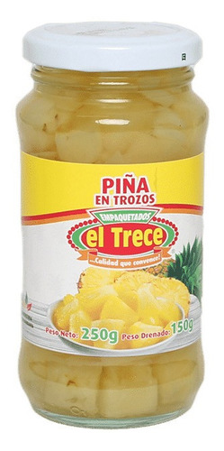 Piñas En Trozos El Trece 250g - g a $30