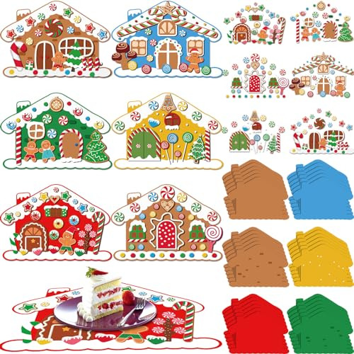 Juego De 24 Manualidades De Navidad Niños De Casa De J...