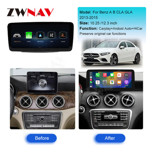 C-estéreo For Mercedes Benz Cla Gla 13-15 Linux Carplay Gps