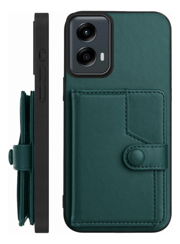 Compatible Funda Rfid Con Bolsa De Tarjetas For Motorola Edge 50 Pro P