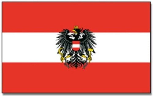 Bandera De Austria Con Aguila  150 Cm X 90 Cm