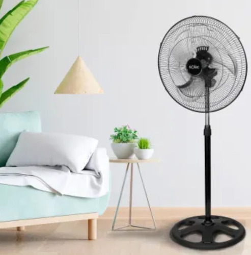 Ventilador Solac Booster 3 En 1 Metalico 18 Pulgadas Estructura Negro Diámetro 45 Frecuencia 60hz 75w Material De Las Aspas Metal