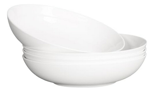 Juego De 4 Boles De Porcelana Para Pasta Y Ensalada, 16 Oz.