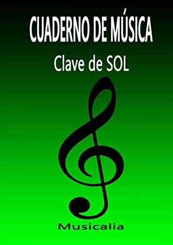 Cuaderno De Musica - Clave De Sol - 12 Pentagramas Por Pagin