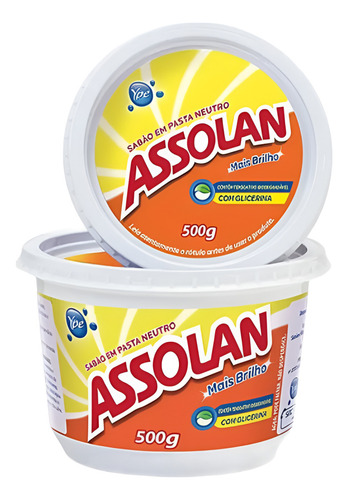 Sabão Em Pasta Neutro 500g -assolan Kit 4 Gamer