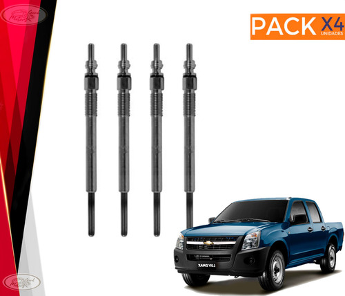 Pack 4 Bujias Incandescentes Chevrolet Dmax 3.0 2005-2014