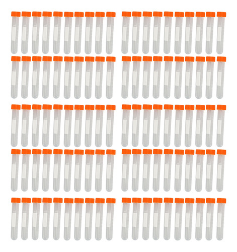 Tubos De Centrífuga, 100 Unidades, Tapa De 10 Ml, Precisos Y