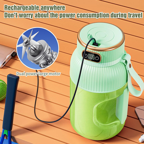 1200ml Extractor De Jugo, Licuadora Portatil Recargable
