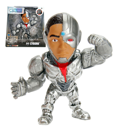Cyborg Figura Metals 6.5 Cm Justice League Die Cast Dc Jada