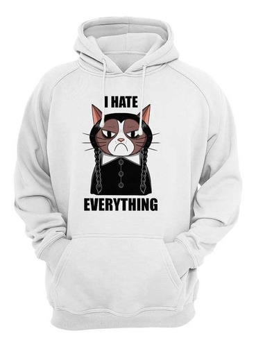 Sudadera Gato I Hate Everything Creativa Mod.951