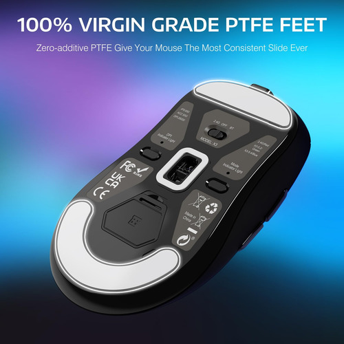 Attack Shark X3 Wireless Gaming Mouse, 49 G De Mouse De Comp