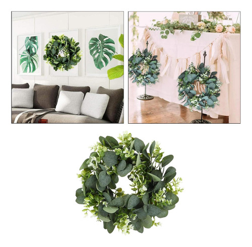 5pcs Eucalyptus Guirnalda Puerta Delantera Pared Colgante