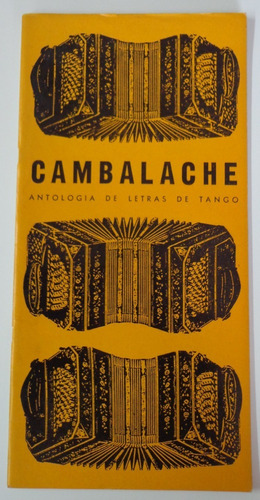 Cambalache Antología De Letras De Tango 1969 