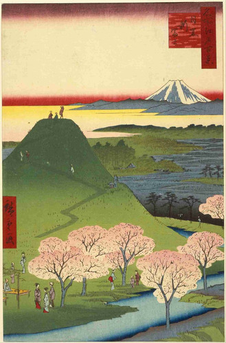 Lienzo Canvas Arte Utagawa Paisaje Monte Fuji Japón 75x50