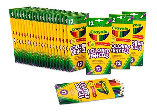 Lápices De Colores Crayola, 24 Paquetes De 12 Unidades.