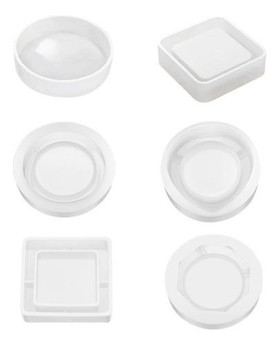 6 Molde De Resina De Cenicero De Silicona Molde De Fundición