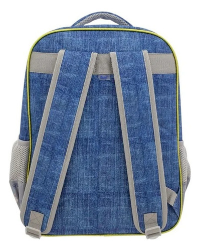 Mochila Primaria Ruz Mandalorian Baby Yoda Star Wars 3d Azul Azul Acero Impresion 3d