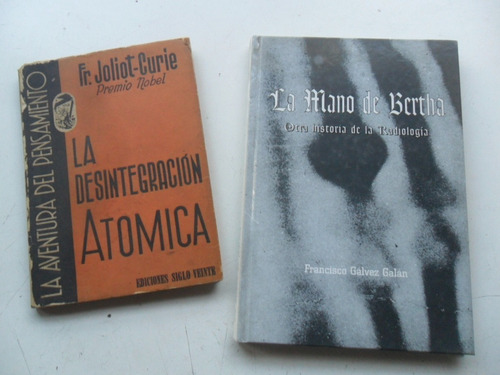 2 Libro Desintegracion Atomica Curie Radiologia Mano Bertha
