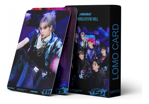 Photocards Ateez The World Ep.fin: Will Kpop - 55 Unidades 