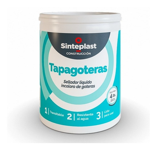 Sinteplast Construcción Tapagoteras Impermeab | 4lts