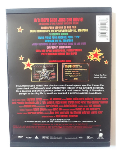 Dvd Boogie Nights - Paul T. Anderson - Importado - Original