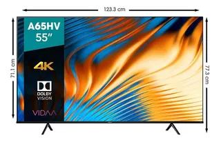 Pantalla Hisense 55a65hv 55'' 4k Uhd Hdr Dolby Vision Vidaa