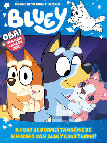 Bluey Prancheta Para Colorir, De A Line. On Line Editora, Capa Mole Em Português