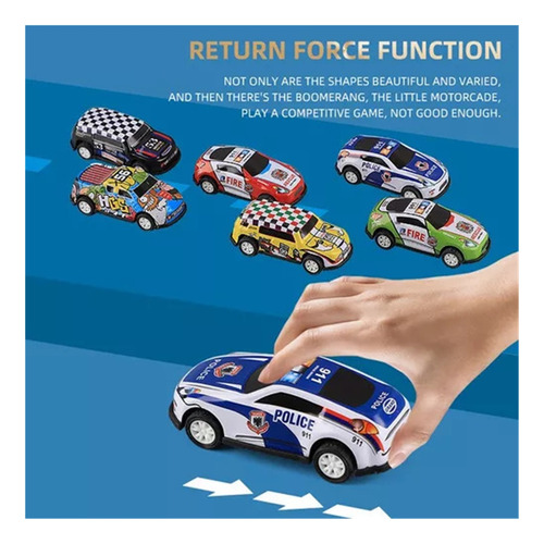 Kit De 50 Carros De Hierro De Fricción Metálicos En Miniatur