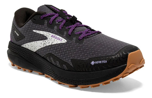 Tenis Brooks Divide 4 Gtx Mujer Gris/negro/morado