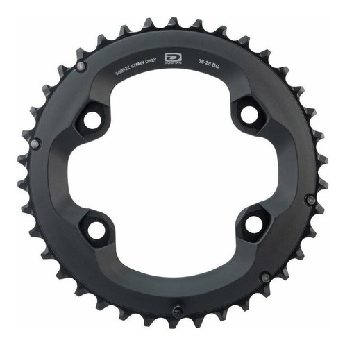 Engrenagem Coroa Shimano Deore M6000 38d 10v 2x10 Bcd 96mm 