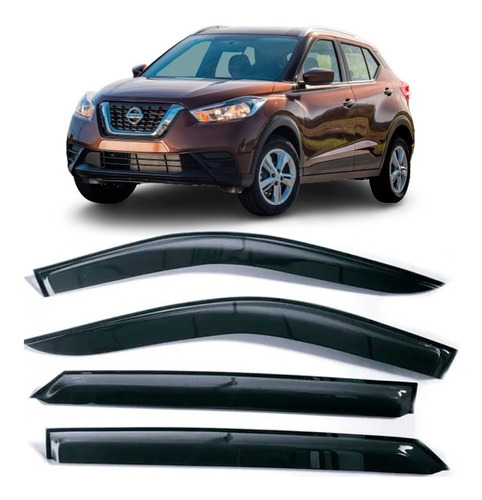 Calha De Chuva Nissan Kicks Defletor 2016 2017 2018 2019