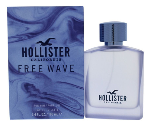 Perfume Hollister Free Wave Edt 100 Ml Para Hombre