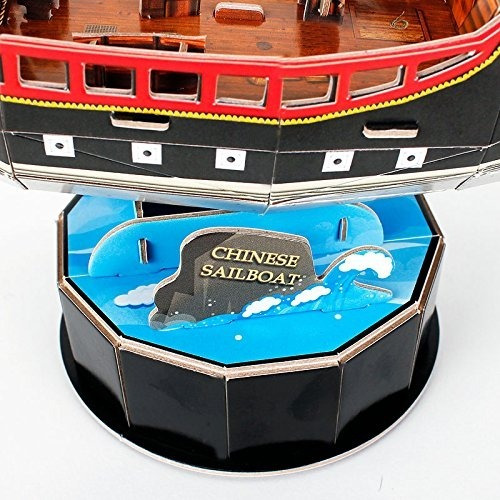 Rompecabezas 3d Cubicfun Barco Chinese Sailboat 62 Piezas