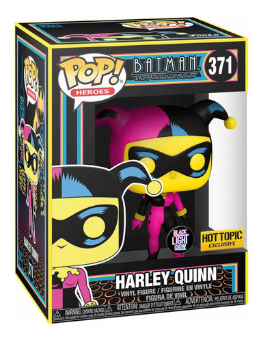 Funko Pop Harley Quinn #371 Black Light Glow Hottopic