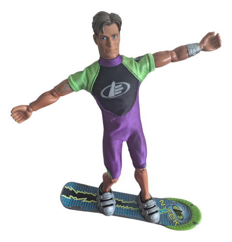 Espectacular Max Steel Con Snowboard