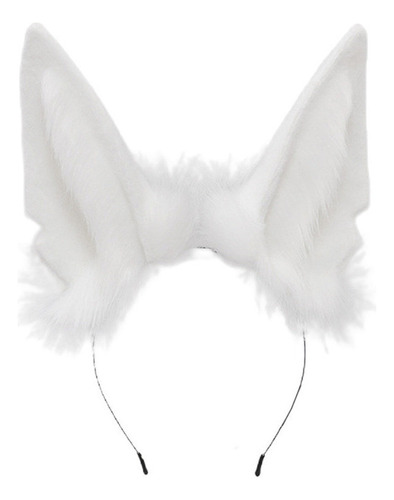 Diadema De Felpa Con Orejas De Lobo