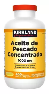 Kirkland Fish Oil 1000mg Aceite De Pescado 400 Softgels