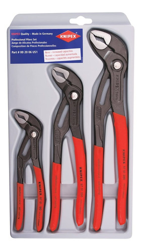 Alicate Conra Knipex Tools (3u, 7, 10 Y 12 Pulgadas)