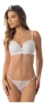 Comprar Combo 3 Conjuntos Armados Push Up Y Tangas Regulables Encaje