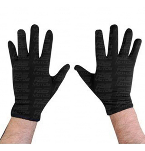 Kit Mascara Cuello + Guantes Primera Piel + Cubre Manos Fas! Color Negro