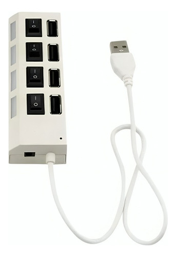 Hub 4 Usb 2.0 Con Switch. En Caja. 