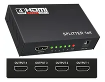Comprar Splitter Hdmi 1*4 Divisor De Señal Amplificador Conecta 4 Tv