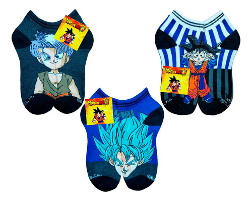 Tin Calcetín Tobillero Dragon Ball Z Algodón Suave 6 Pares