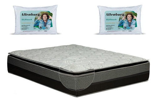 Colchón 2 Plazas  Espuma Pillow Top Ortopédico Cama 