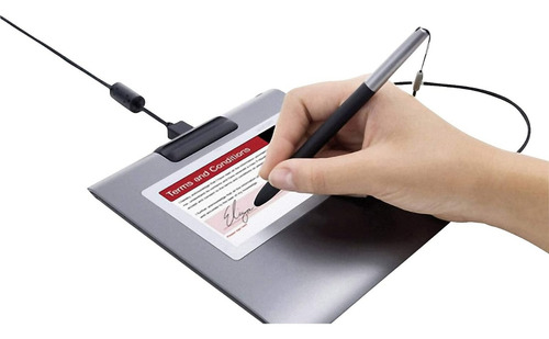Tableta De Firmas Wacom Stu-530-ch | 5 Pulgadas | 2540 Lpi Color Negro/gris
