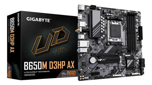 Motherboard Gigabyte B650m D3hp Ax Ddr5 Am5 Black Micro Atx