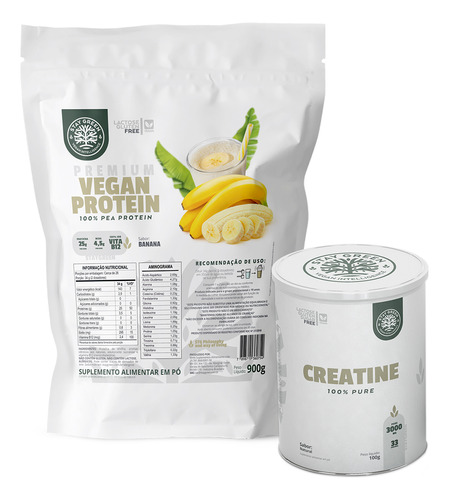 Kit Creatina 150g +  Vegan Protein 900g Banana - Stay Green