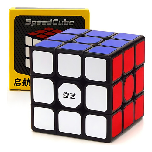 Pack Set 4 Cubos Velocidad Qiyi Pyraminx Megaminx 2x2 3x3 Color De La Estructura Negro